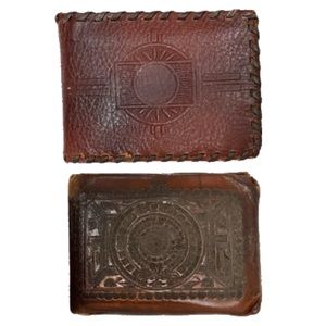 2 Vintage Leather Wallets